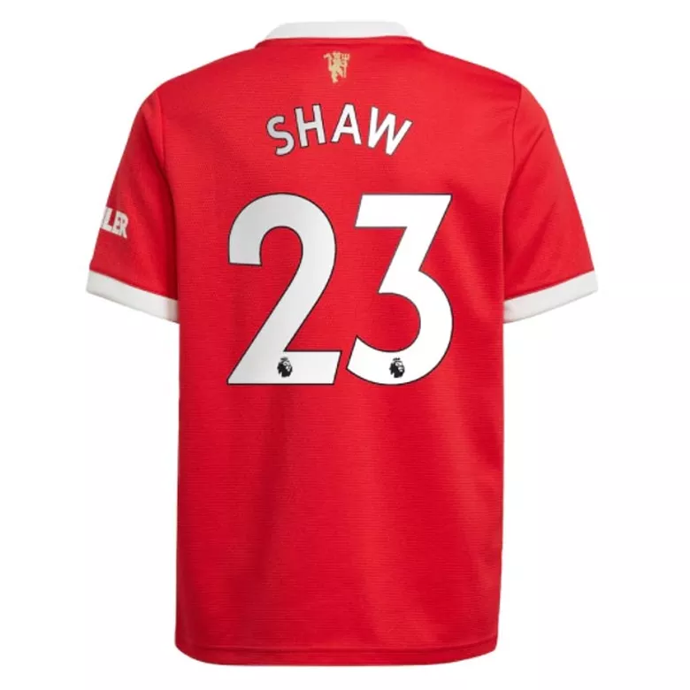 SHAW #23 Manchester United Home Soccer Jersey 2021/22 - gogoalshop