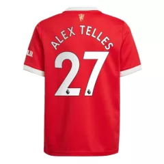 Replica ALEX TELLES #27 Manchester United Home Jersey 2021/22 By Adidas - gogoalshop
