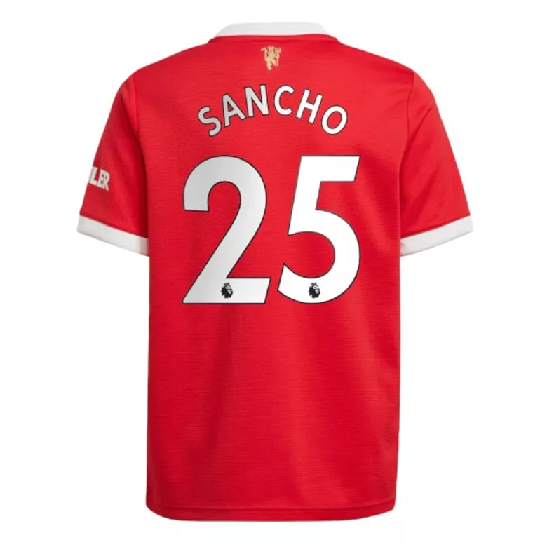 SANCHO #25 Manchester United Home Soccer Jersey 2021/22 - gogoalshop