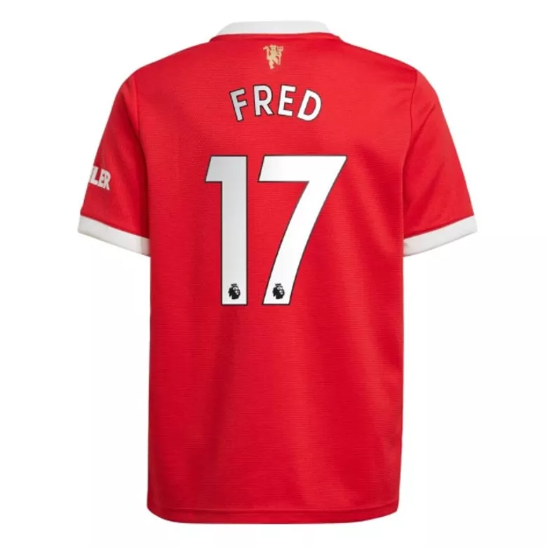 FRED #17 Manchester United Home Soccer Jersey 2021/22 - gogoalshop