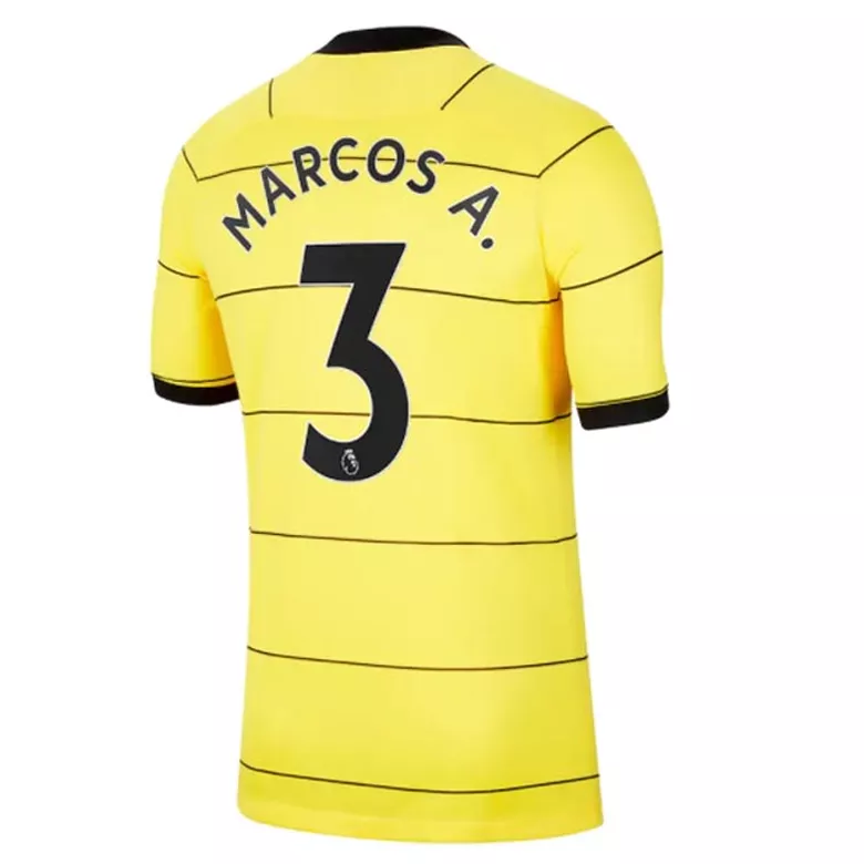 MARCOS A. #3 Chelsea Away Soccer Jersey 2021/22 - gogoalshop