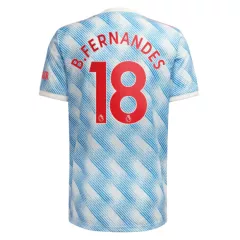 Replica B.FERNANDES #18 Manchester United Away Jersey 2021/22 By Adidas - gogoalshop