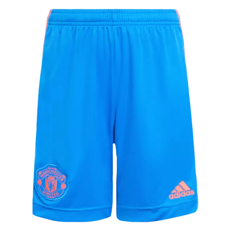 RONALDO #7 Manchester United Away Kids Soccer Jerseys Kit 2021/22 - gogoalshop