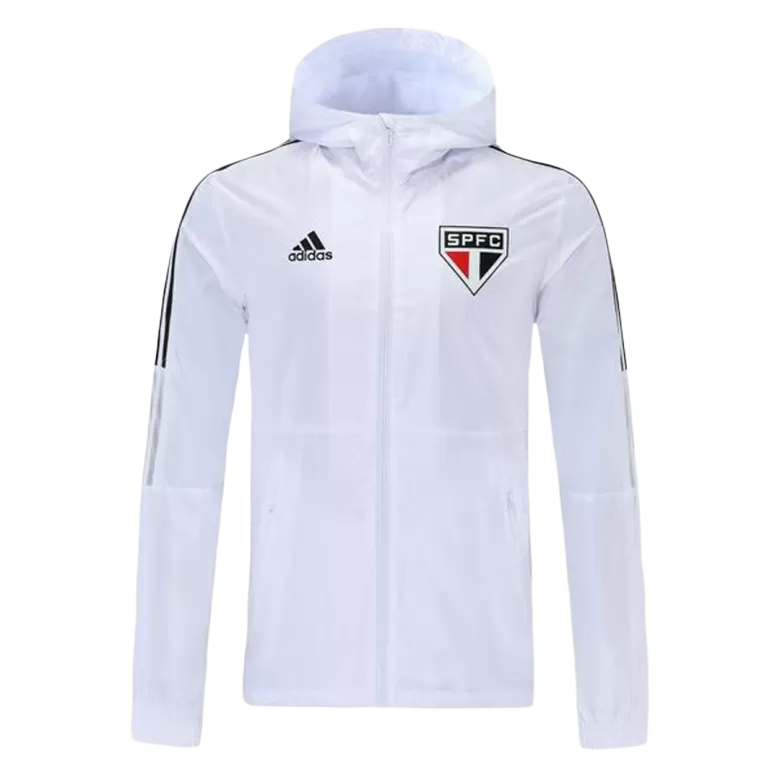 Sao Paulo FC Hoodie Windbreaker Jacket 2021/22 - White - gogoalshop