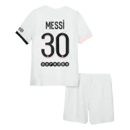 Messi #30 PSG Away Kit 2021/22 By Nike Kids - gogoalshop