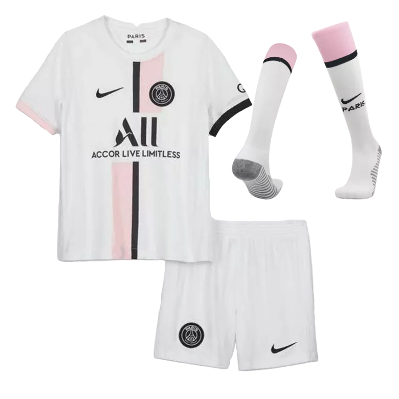PSG Away Kids Soccer Jerseys Full Kit 2021/22 - gogoalshop