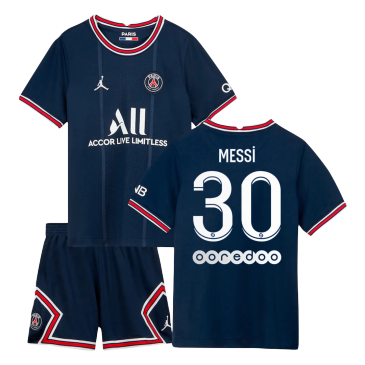 Messi #30 PSG Home Kit 2021/22 By Jordan -Kids