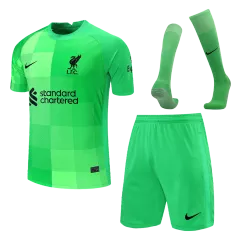 Liverpool Goalkeeper Full Kit 2021/22 By Nike Kids - gogoalshop