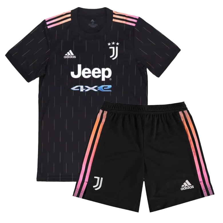 Juventus Away Kids Soccer Jerseys Kit 2021/22 - gogoalshop