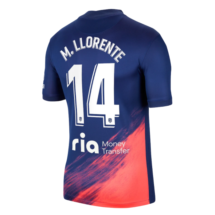 M. LLORENTE #14 Atletico Madrid Away Soccer Jersey 2021/22