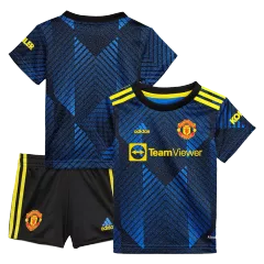 Manchester United Third Away Kit 2021/22 By Adidas Kids - gogoalshop