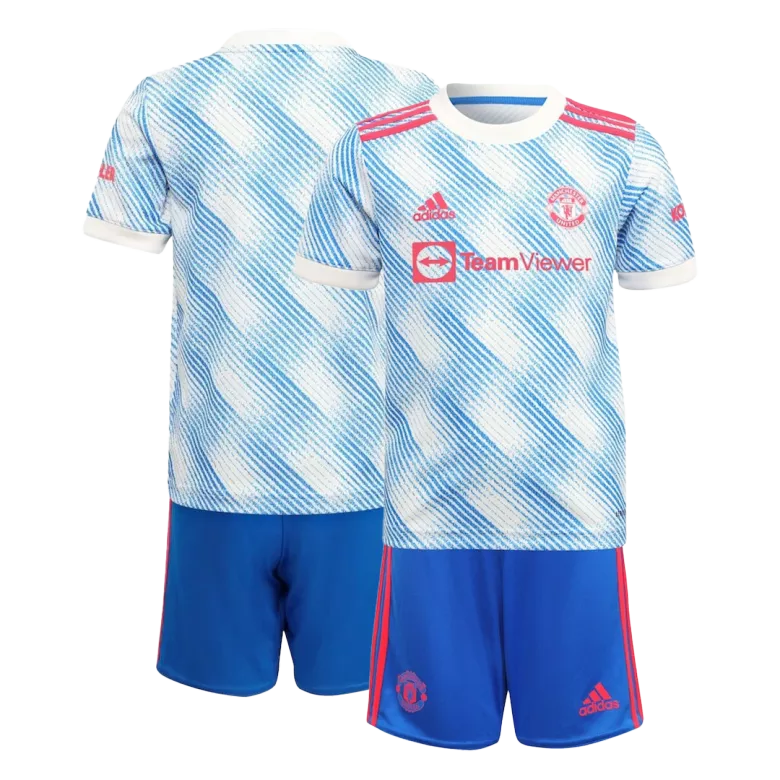 Manchester United Away Kids Soccer Jerseys Kit 2021/22 - gogoalshop