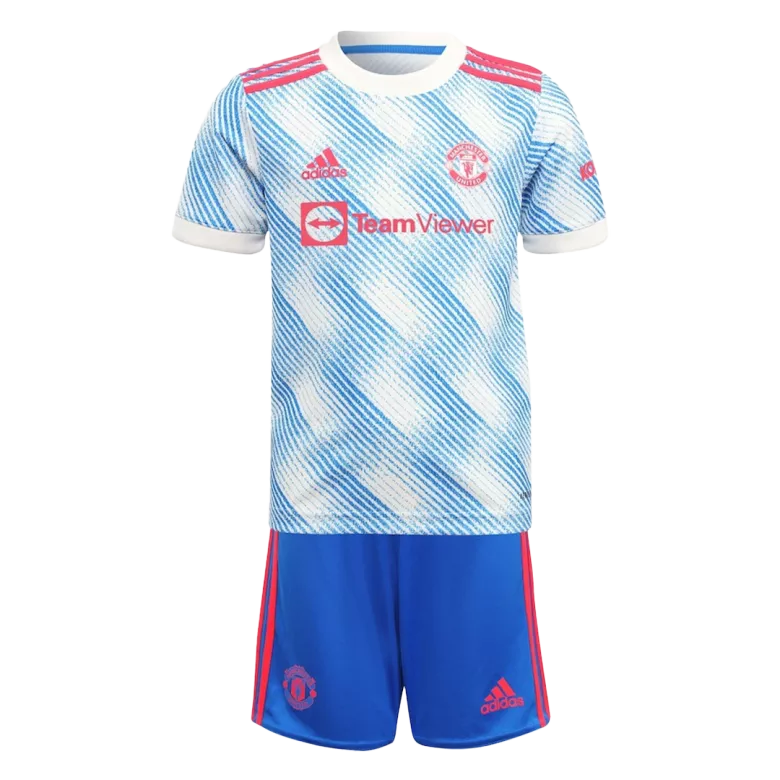 Manchester United Away Kids Soccer Jerseys Kit 2021/22 - gogoalshop