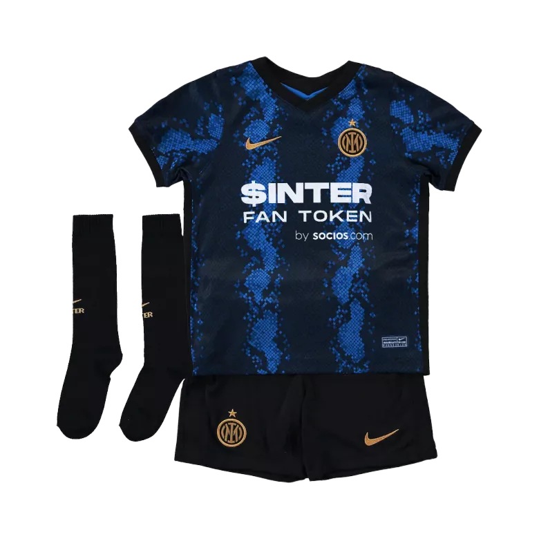 Inter Milan Home Kids Soccer Jerseys Full Kit 2021/22 - gogoalshop