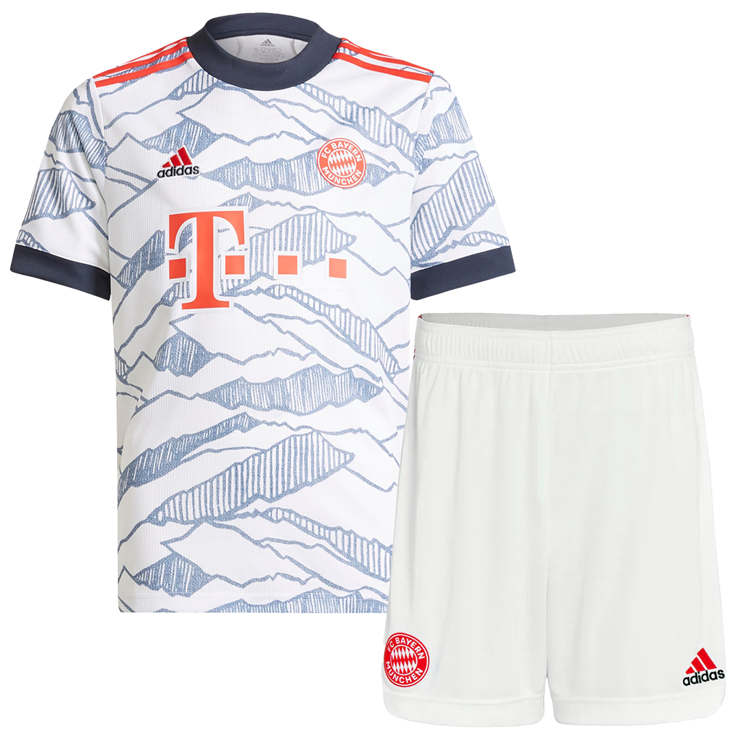 Bayern Munich Third Away Kids Soccer Jerseys Kit 2021 22 Gogoalshop