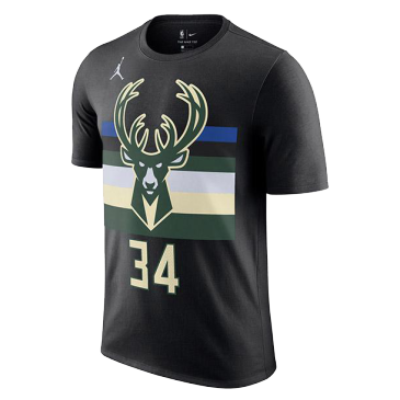 Giannis Antetokounmpo #34 Milwaukee Bucks NBA T-Shirt By Nike