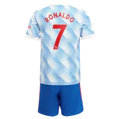 RONALDO #7 Manchester United Away Kit 2021/22 By Adidas Kids - gogoalshop