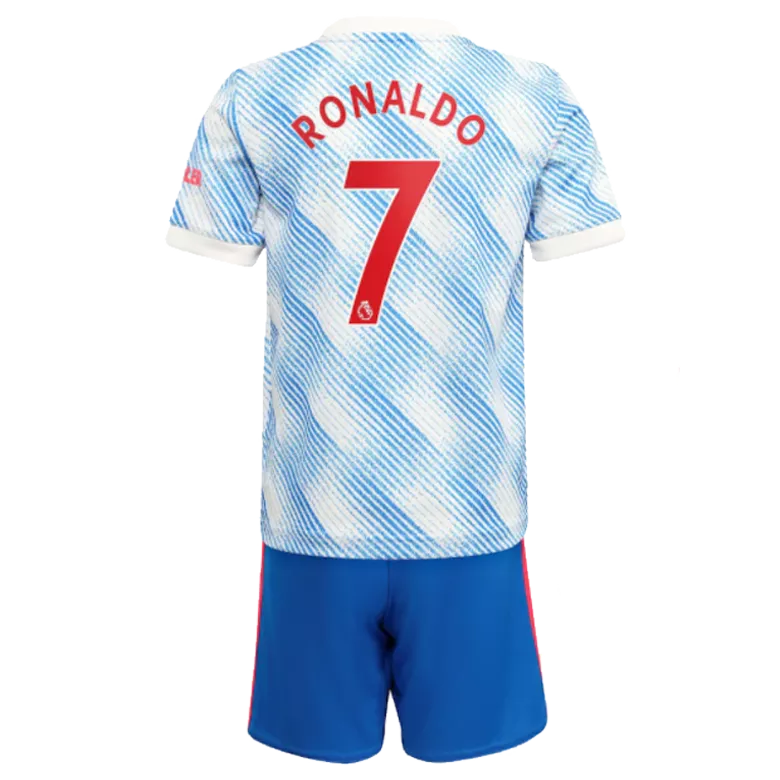 RONALDO #7 Manchester United Away Kids Soccer Jerseys Kit 2021/22 - gogoalshop