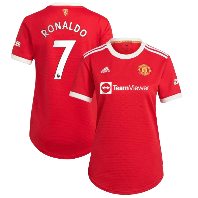 RONALDO #7 Manchester United Home Soccer Jersey 2021/22 Women - gogoalshop