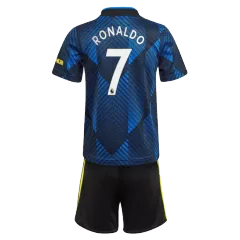 Adidas RONALDO #7 Manchester United Third Away Kit 2021/22 By Adidas Kids - gogoalshop