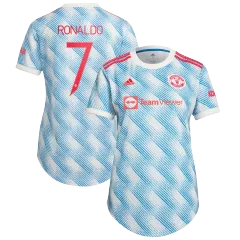 Replica RONALDO #7 Manchester United Away Jersey 2021/22 By Adidas Women-UCL Edition - gogoalshop