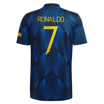 Replica RONALDO #7 UCL Manchester United Third Away Jersey 2021/22 By Adidas-UCL Edition - gogoalshop
