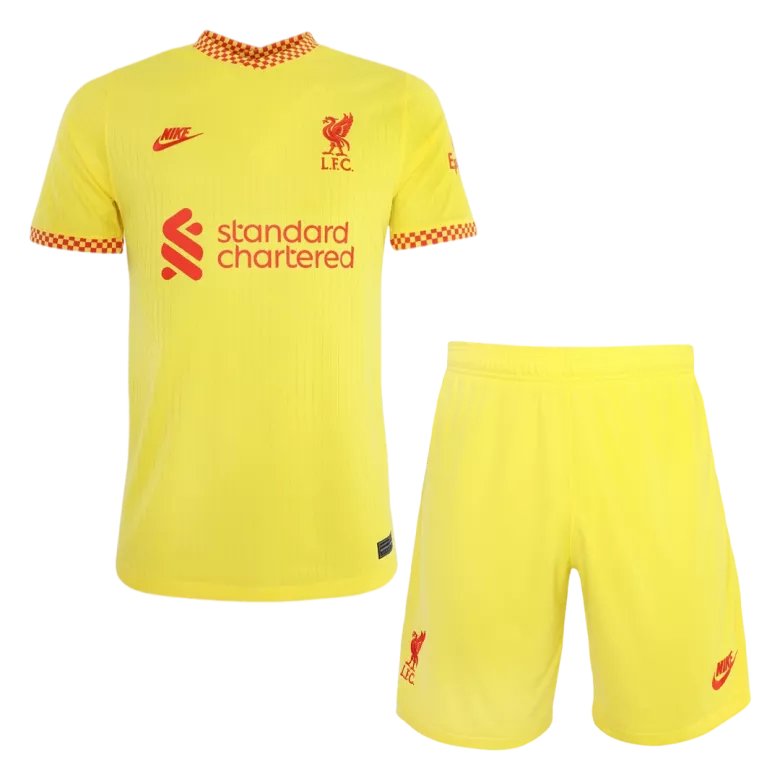 Liverpool Third Away Kids Soccer Jerseys Kit 2021/22 - gogoalshop