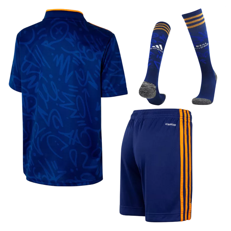Real Madrid Away Kids Soccer Jerseys Full Kit 2021/22 - gogoalshop