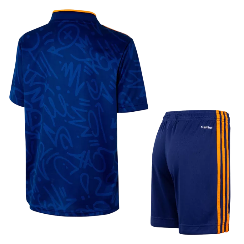 Real Madrid Away Kids Soccer Jerseys Kit 2021/22 - gogoalshop