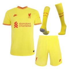 Liverpool Third Away Full Kit 2021/22 By Nike Kids - gogoalshop