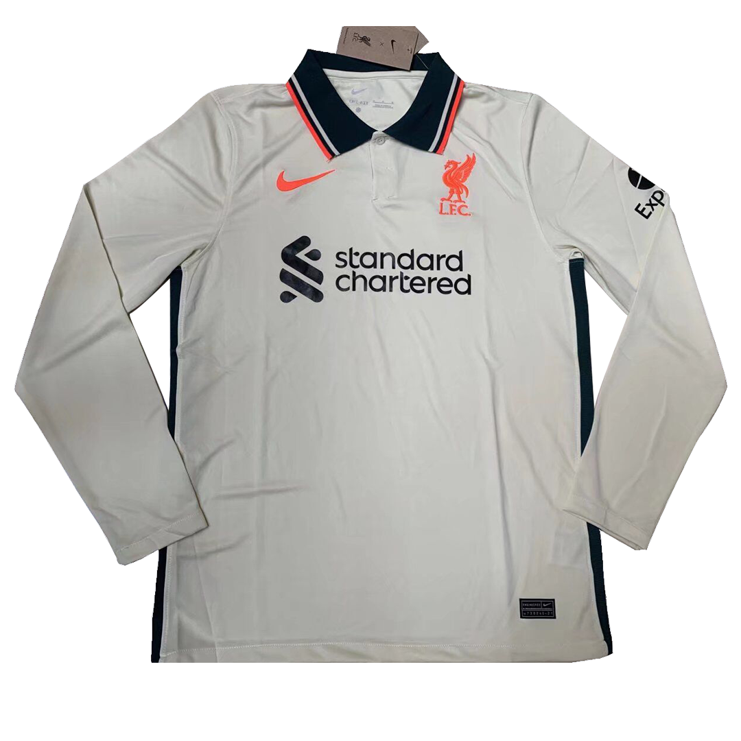 Liverpool long sleeve away jersey deals