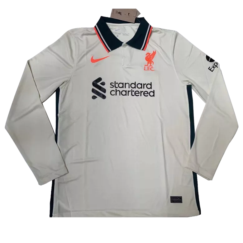 Liverpool Away Long Sleeve Soccer Jersey 2021/22 - gogoalshop