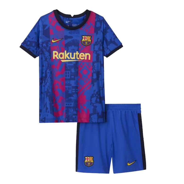 Barcelona Third Away Jerseys Kit 2021/22 - gogoalshop