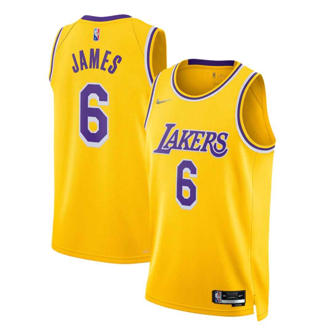 NBA Swingman Jersey LeBron James #6 Los Angeles Lakers Icon Edition