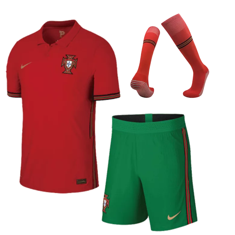 Portugal Home Kids Soccer Jerseys Kit 2020 - gogoalshop