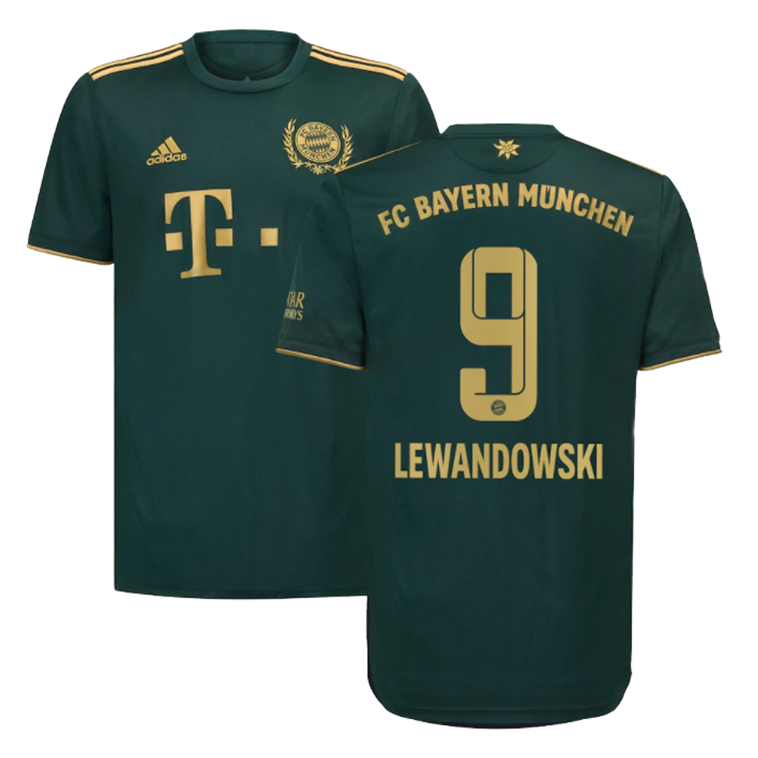 Replica LEWANDOWSKI #9 Bayern Munich Fourth Away Jersey 2021/22 By Adidas