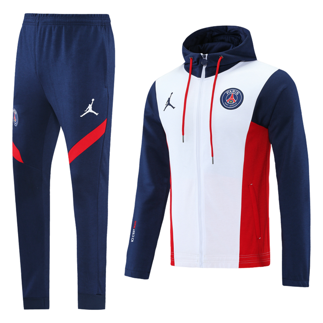PSG Hoodie Tracksuit 2021 22 White Gogoalshop