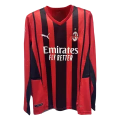 AC Milan Home Long Sleeve Jersey 2021/22 - gogoalshop