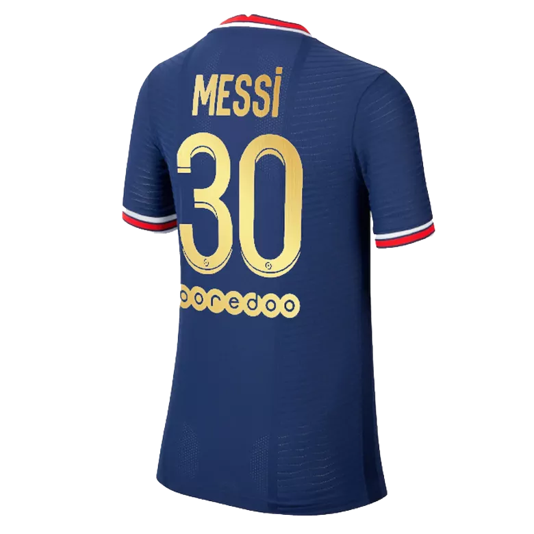 Authentic Messi #30 PSG Home Jersey 2021/22 By Jordan Ballon d'Or Special Gold Font - gogoalshop