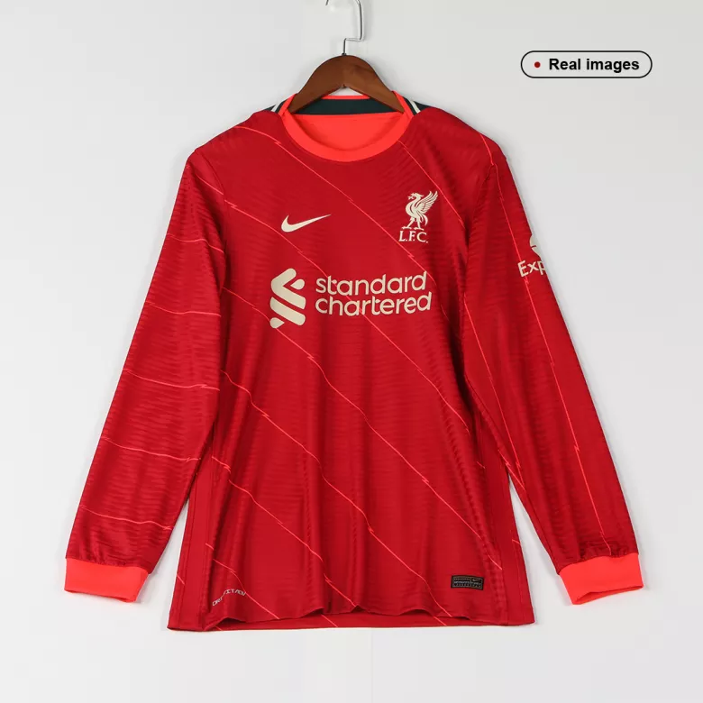 Authentic Liverpool Home Long Sleeve Soccer Jersey 2021/22 - gogoalshop