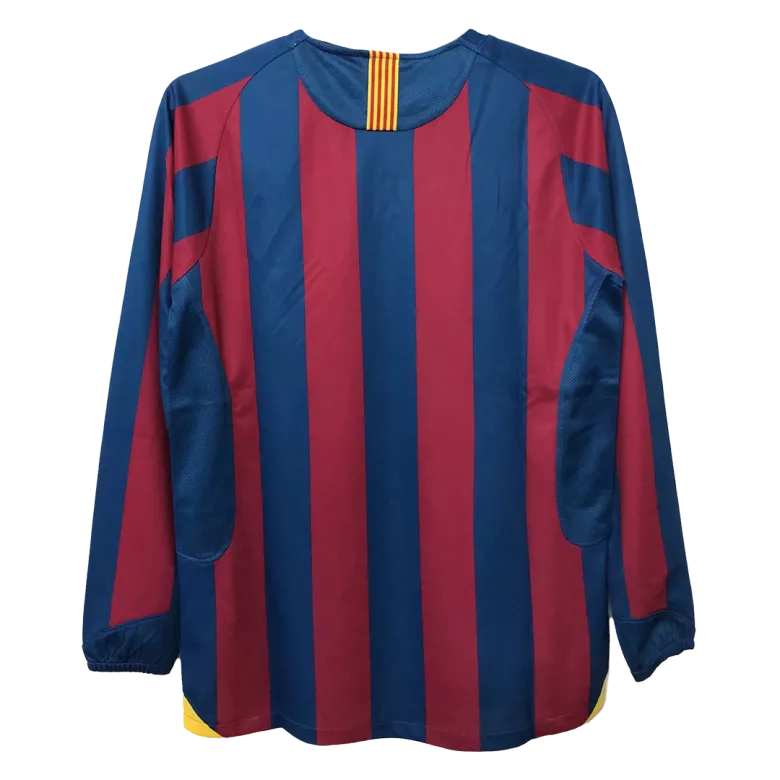Vintage Soccer Jersey Barcelona Home Long Sleeve 2005/06 - gogoalshop
