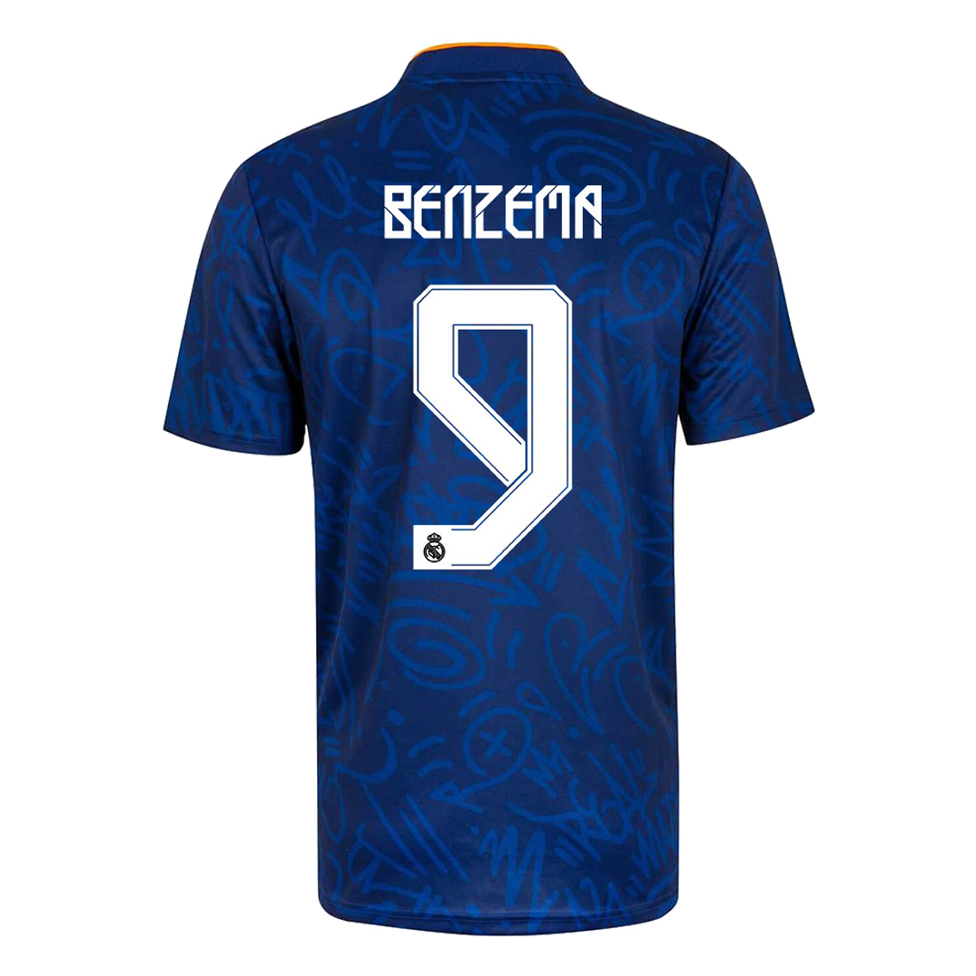 BENZEMA 9 Real Madrid Away Soccer Jersey 2021 22 Gogoalshop