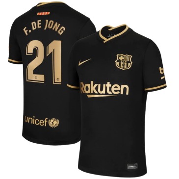 Replica Frenkie de Jong #21 Barcelona Away Jersey 2020/21 By Nike