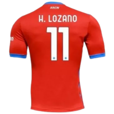 Replica Hirving Lozano #11 Napoli Fourth Away Jersey 2021/22 By EA7 - gogoalshop