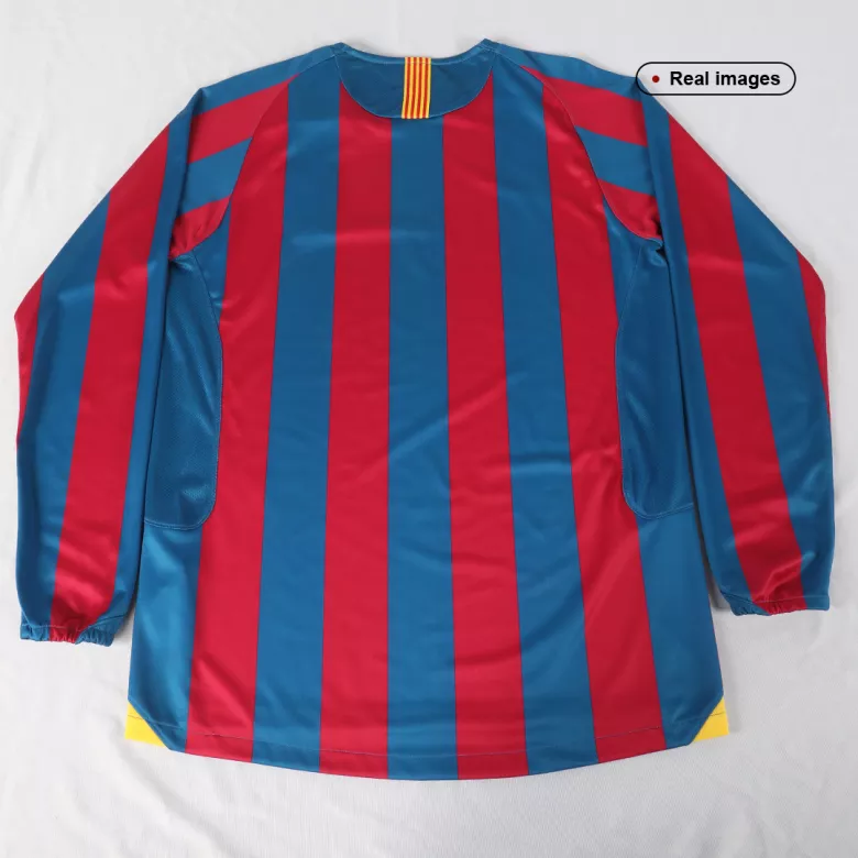 Vintage Soccer Jersey Barcelona Home Long Sleeve 2005/06 - gogoalshop