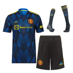Manchester United Third Away Full Kit 2021/22 By Adidas - gogoalshop