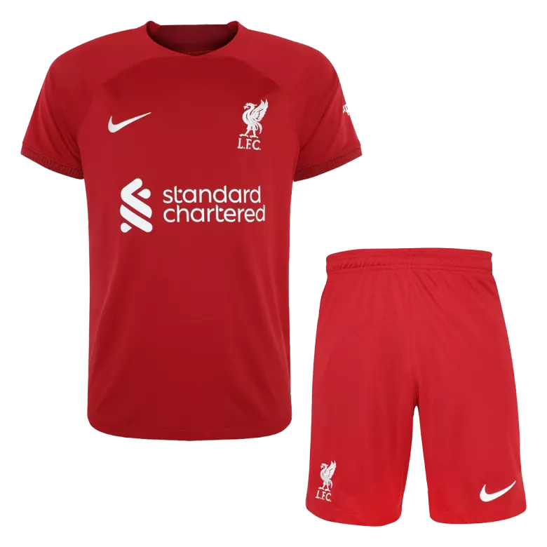 Liverpool Home Kids Soccer Jerseys Full Kit 2022/23 - gogoalshop