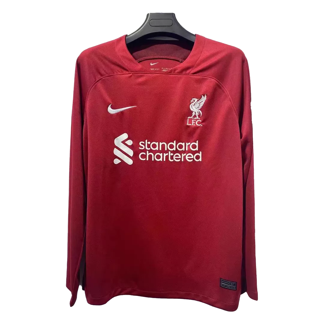 Liverpool Home Long Sleeve Soccer Jersey 2022/23 - gogoalshop