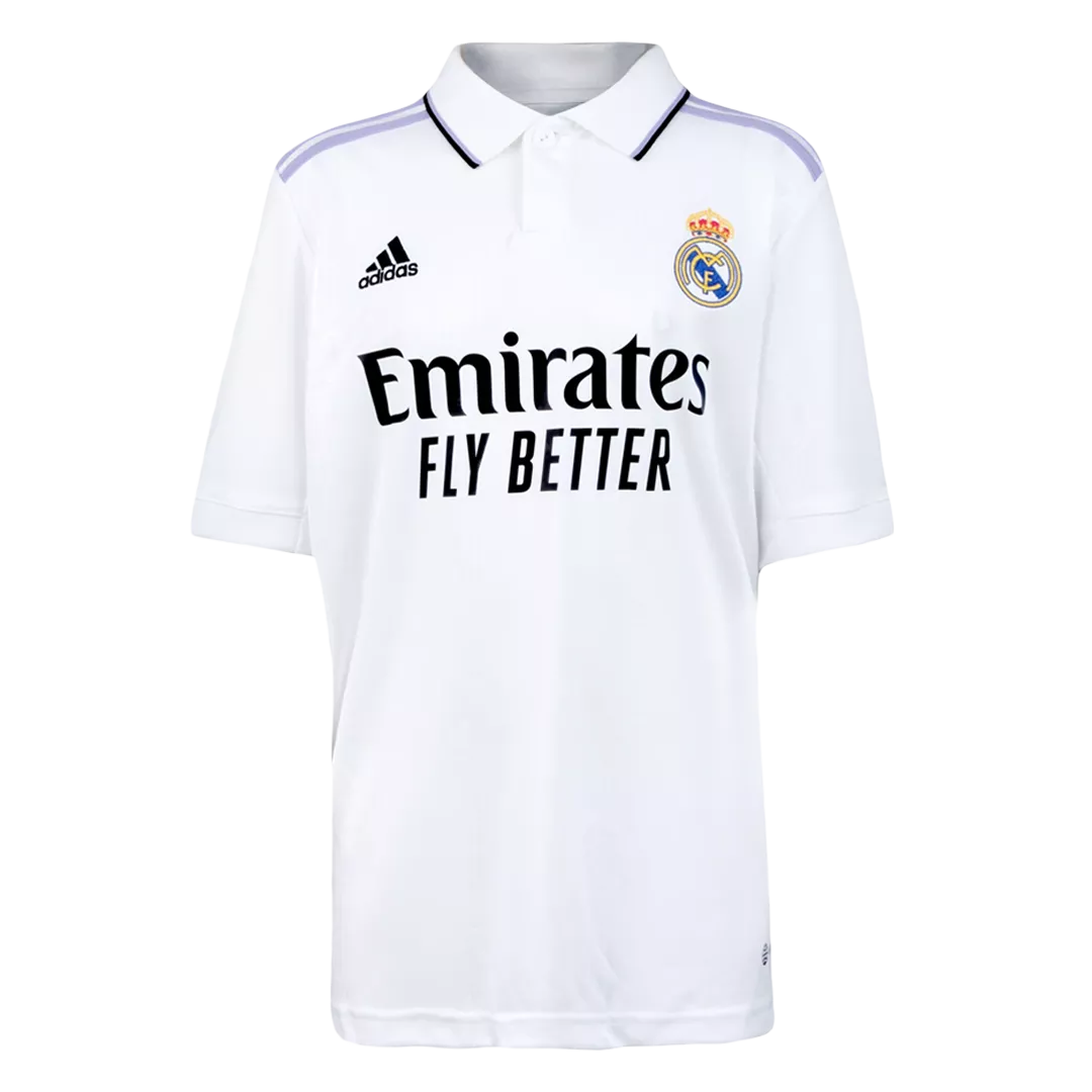 Real Madrid Home Kit 2022/23 By Adidas Kids - gogoalshop