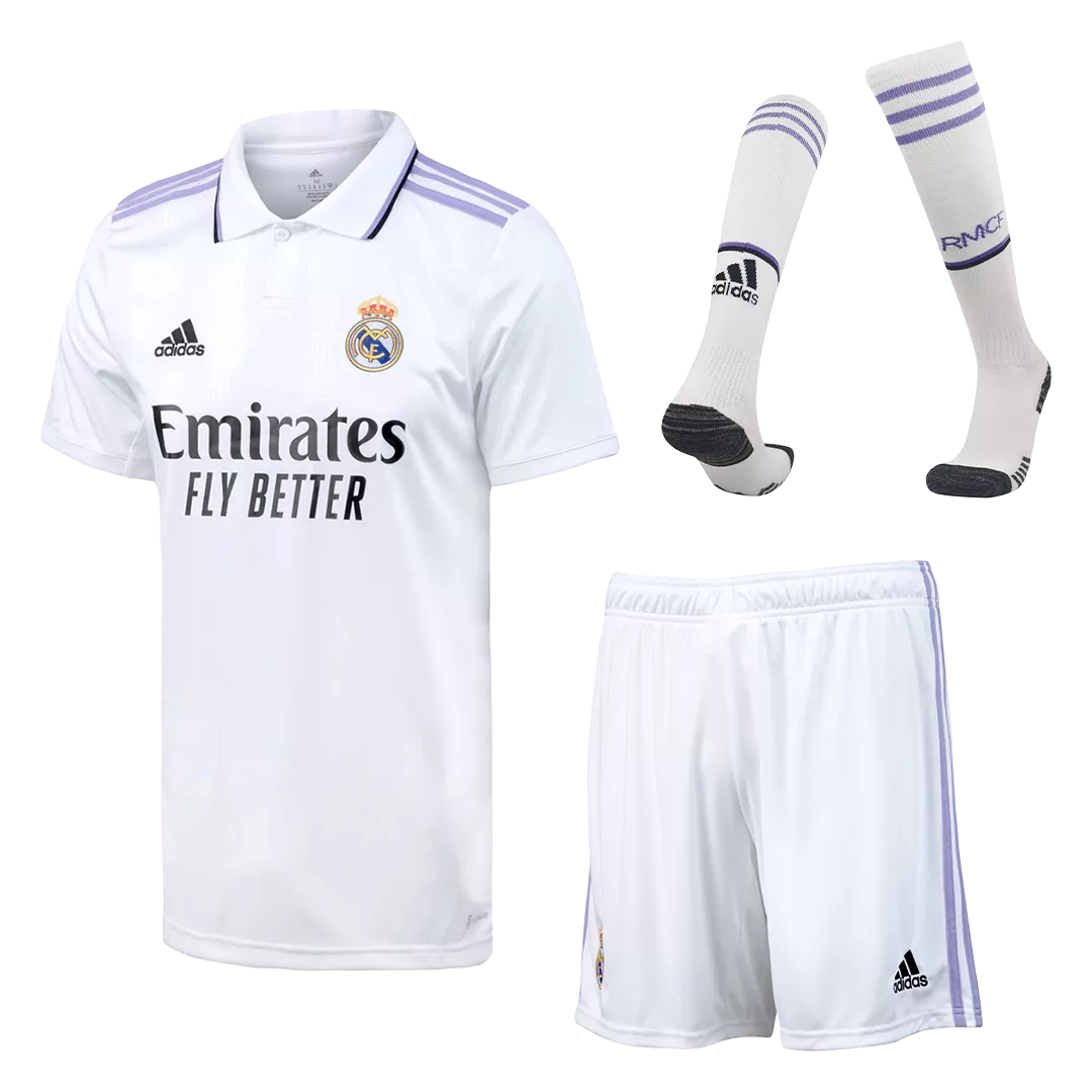 Real Madrid Home Full Kit 2022/23 By Adidas - gogoalshop